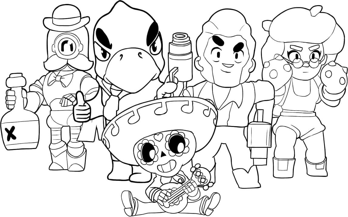 Brawl Stars boyama sayfası ile günümüzde çok sevilen oyunlar arasında yer alan Brawl Stars karakterleri boyama etkinliği yapabilirsiniz.