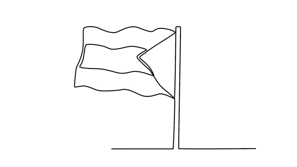 Filistin bayrağı boyama sayfasıyla çocuklara barışı, umudu ve dayanışmayı hissettirin. Ücretsiz A4 Filistin boyama şablonunu hemen indirin.