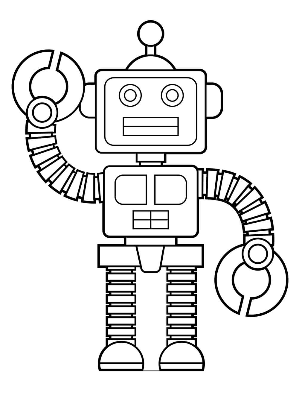 Robot boyama sayfası, çocuklarınız bu eğlenceli robotu boyarken aynı zamanda el becerilerini geliştirebilirler. Hemen tıkla ve robot resmi boya.