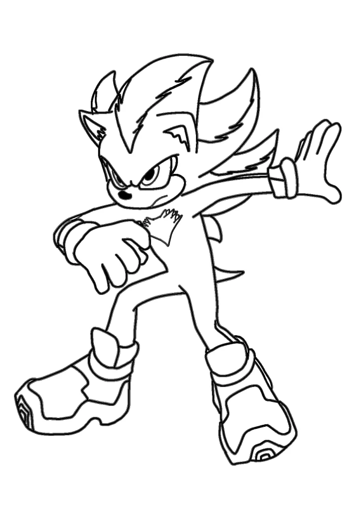 Shadow boyama sayfası ile Sonic evrenin en sevilen karakterlerinden birisi olan Shadow boyama etkinliği yapabilirsiniz.