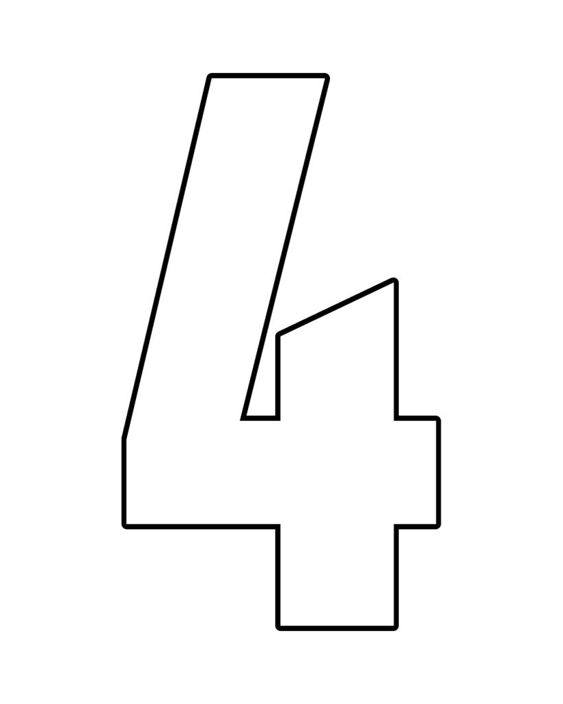 4 rakamı boyama sayfası, okul öncesi çocukların kolayca renklendirebileceği sade bir etkinlik sunar. Basit çizimiyle öğrenmeyi daha keyifli kılar.