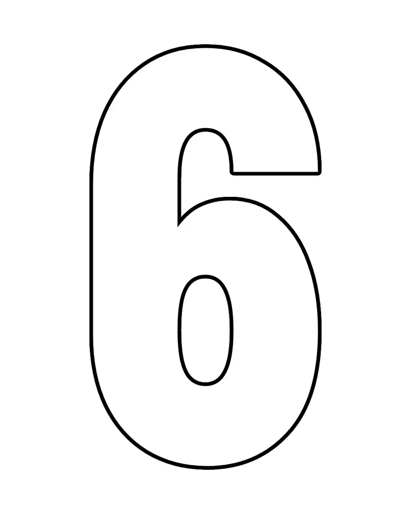 6 rakamı boyama sayfası, okul öncesi çocukların kolayca renklendirebileceği sade bir etkinlik sunar. 6 rakamı okul öncesi boyama için uygundur.