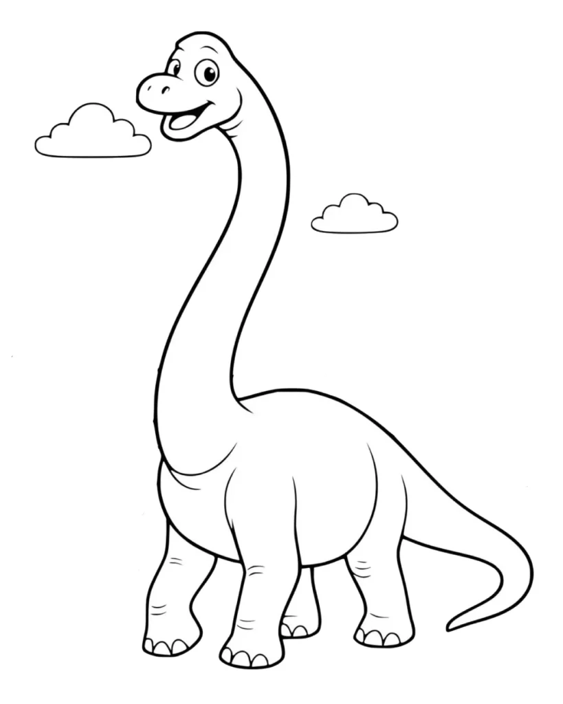 Dinozor boyama sayfası, çocukların hayal gücünü geliştiren eğlenceli bir renklendirme etkinliğidir. Okul öncesi dinozor boyama için idealdir.