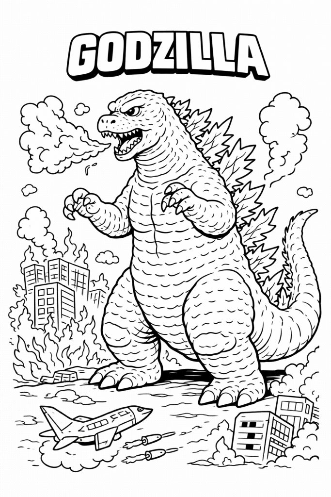 Godzilla boyama sayfası ile çocuklar keyifli vakit geçirir. Godzilla boyama resimleri, godzilla boyama oyunu ve yazdırılabilir boyama resmi inceleyin.