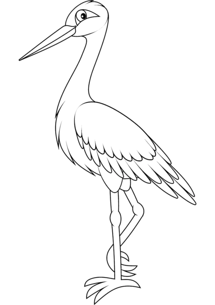 Leylek boyama sayfası, okul öncesi çocuklar için eğlenceli ve kolay bir etkinlik sunar. Leylek boyama resmi ve etkinliği ile pratik bir seçenek sağlar.