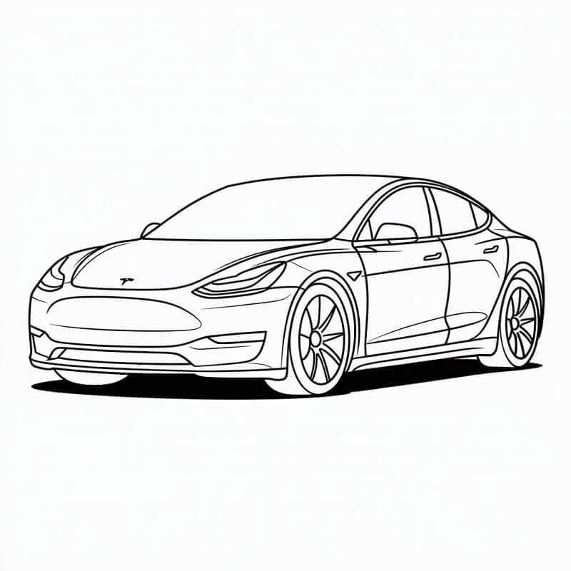 Tesla boyama sayfası arayanlar için sade ve kolay renklendirilen çizimler. Tesla araba boyama ve farklı tesla boyama resimleriyle pratik bir seçenek.