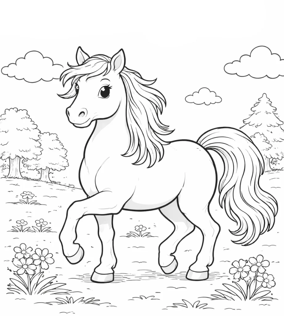 At resmi boyama sayfası ile çocuklar keyifli vakit geçirir. At boyama resmi ve yazdırılabilir at resmi boyama seçeneklerini keşfedin.