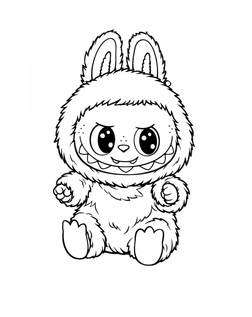 Labubu boyama sayfası, çocuklar için eğlenceli bir boyama etkinliğidir. Labubu boyama pdf dosyasını ücretsiz indirip yazdırabilirsiniz.