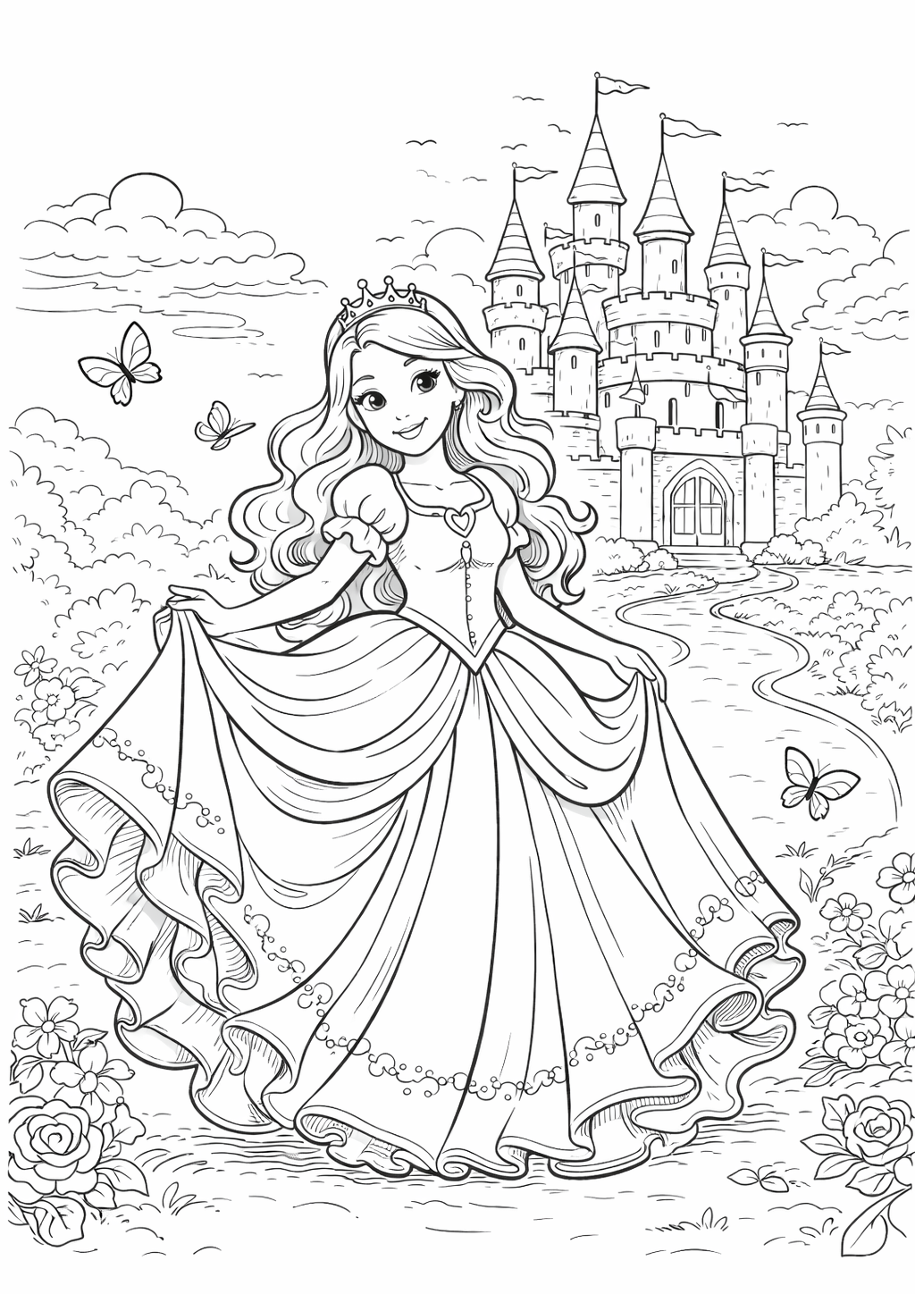 Prenses boyama sayfası ile çocuklar keyifli vakit geçirir. Prenses boyama, prenses boyama pdf ve prenses resmi boyama seçeneklerini keşfedin.