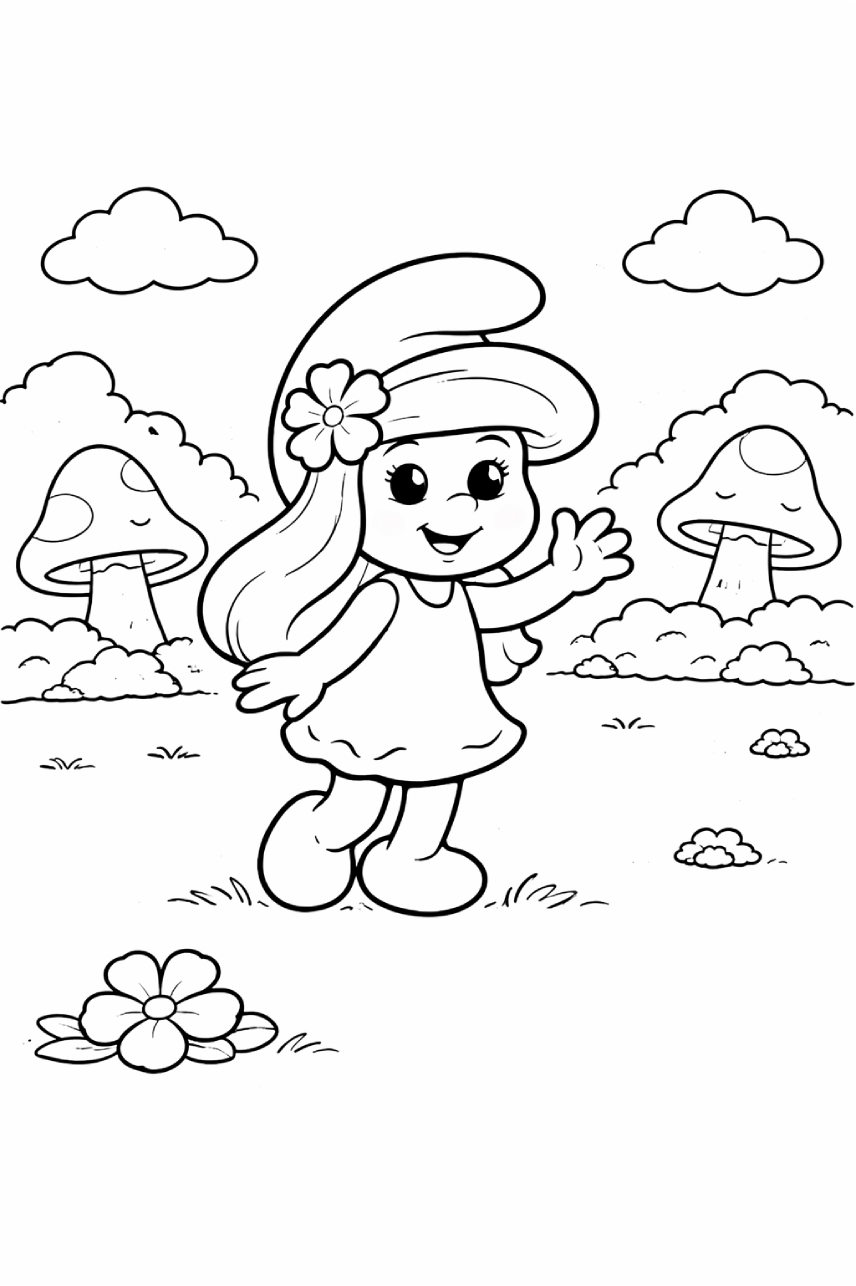 Şirine boyama sayfası, çocukların keyifle boyadığı sade bir etkinliktir. Kolay çizimleri sayesinde evde veya okulda rahatça kullanılır.