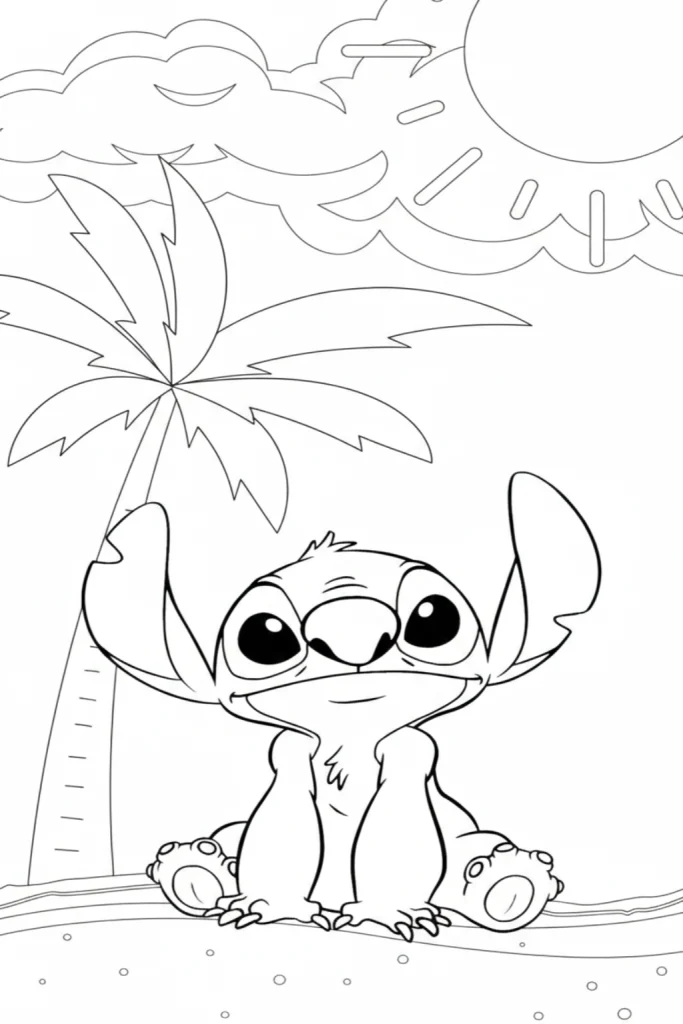 Stitch resmi boyama, çocuklar için eğlenceli bir etkinliktir. Stitch boyama sayfasını ve stitch boyama renkli görselini ücretsiz indirip yazdırabilirsiniz.