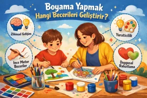 Boyama yapmak hangi becerileri geliştirir? Boyamanın çocuklar ve yetişkinler üzerindeki zihinsel, duygusal ve motor gelişim faydalarını keşfedin.