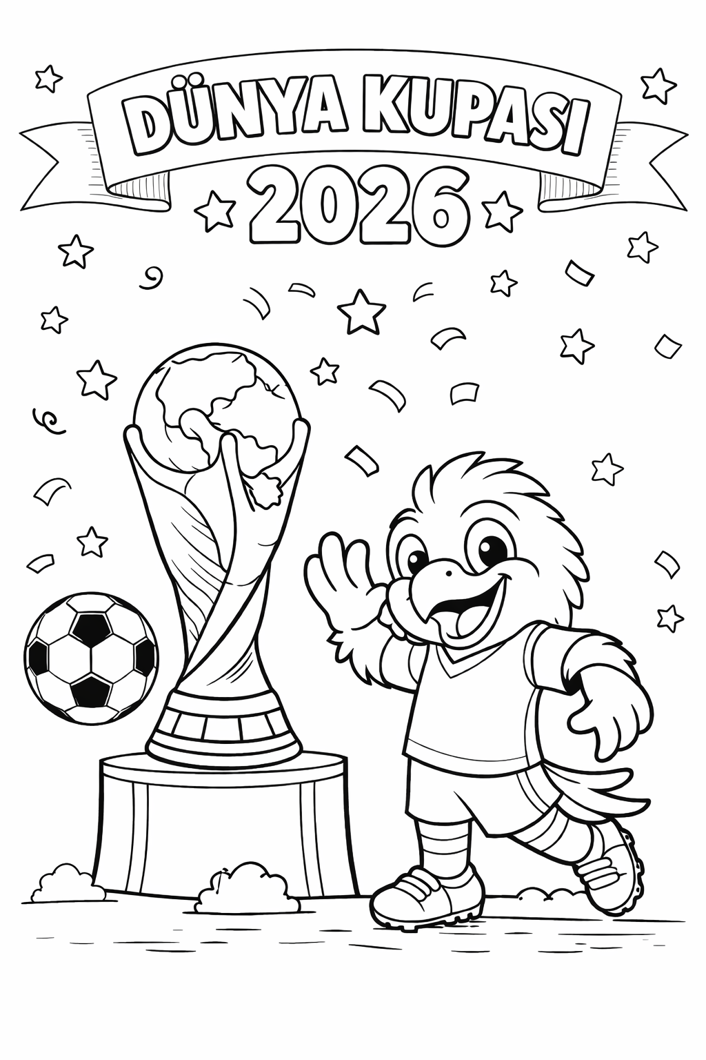 Dünya Kupası Resmi Boyama - Boyama Yap