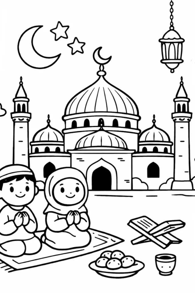 Ramazan Cami Boyama sayfası ile keyifli Ramazan boyama etkinlik yapın. Ramazanla ilgili boyama indir, Ramazan boyama pdf yazdır.