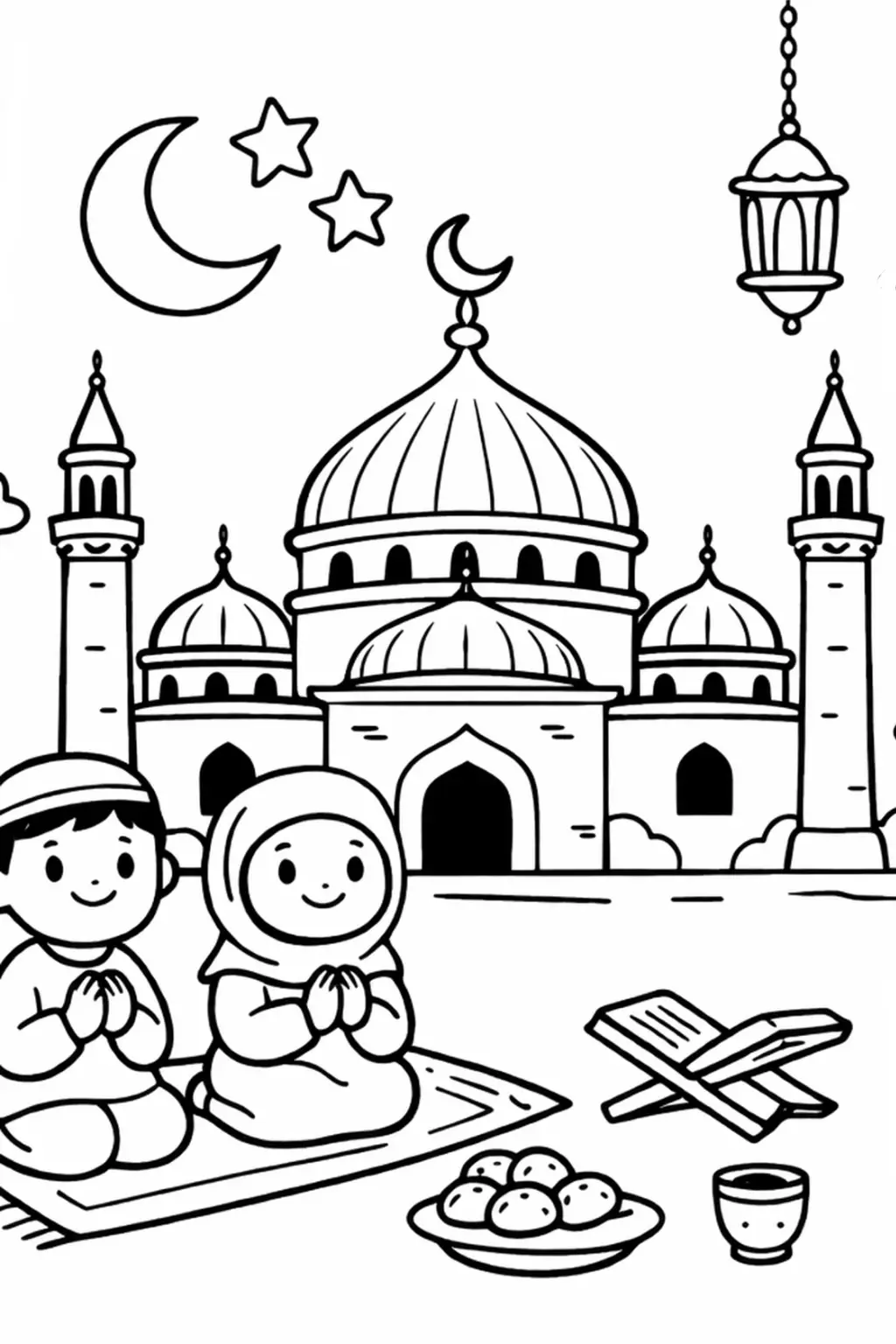 Ramazan Cami Boyama sayfası ile keyifli Ramazan boyama etkinlik yapın. Ramazanla ilgili boyama indir, Ramazan boyama pdf yazdır.