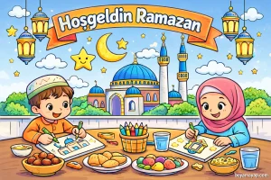 Ramazan ayına özel ramazan boyama etkinlikleri, hoşgeldin ramazan boyama ve çocuklar için eğlenceli ramazan boyama resimleri burada.