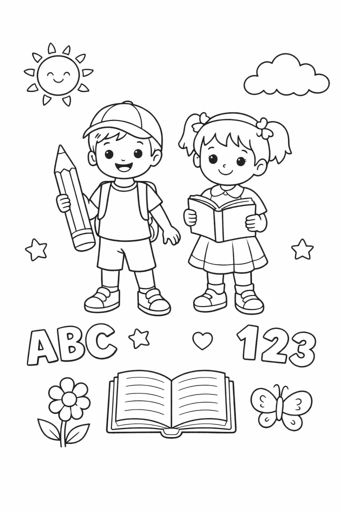 1. Sınıf Boyama Etkinliği sayfasında yer alan çizimi keşfedin. 1. sınıf boyama sayfasını PDF olarak indirip kolayca yazdırabilirsiniz.