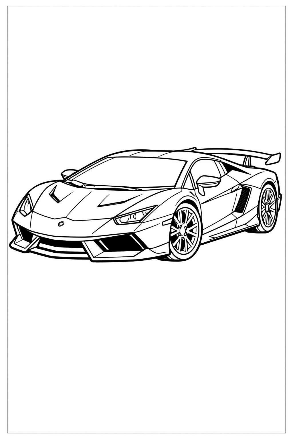 Spor araba boyama sayfasındaki çizimi keşfedin. Spor araba boyama PDF indirerek spor araba boyama sayfası kolay bir şekilde yazdırabilirsiniz.