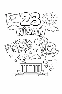 23 Nisan Boyama Sayfası