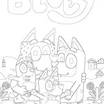 Ücretsiz Bluey boyama sayfası PDF! Çocuğunuz için sevimli Bluey boyama çalışmalarını hemen indir, yazdır ve renklendir.