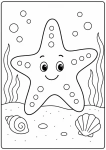Deniz Yıldızı Boyama