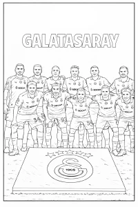 Galatasaray Oyuncuları Boyama