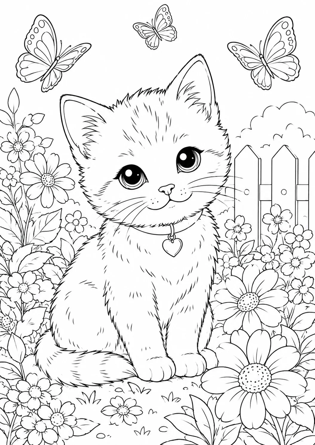kedi boyama sayfası yazdır