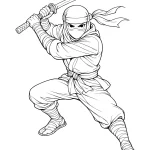 ninja boyama sayfası yazdır