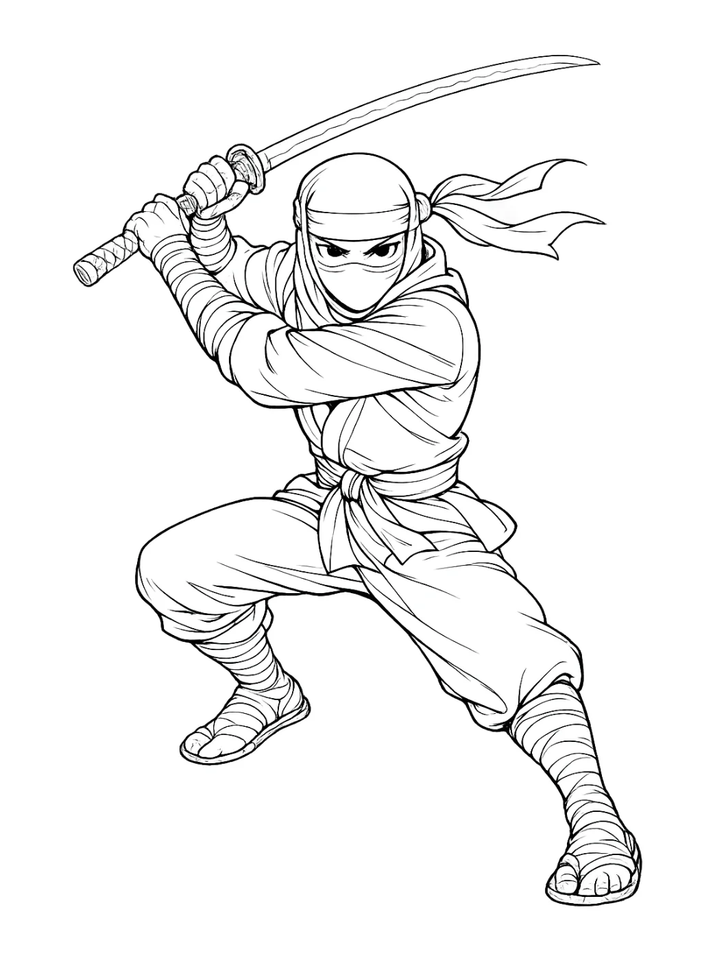 ninja boyama sayfası yazdır