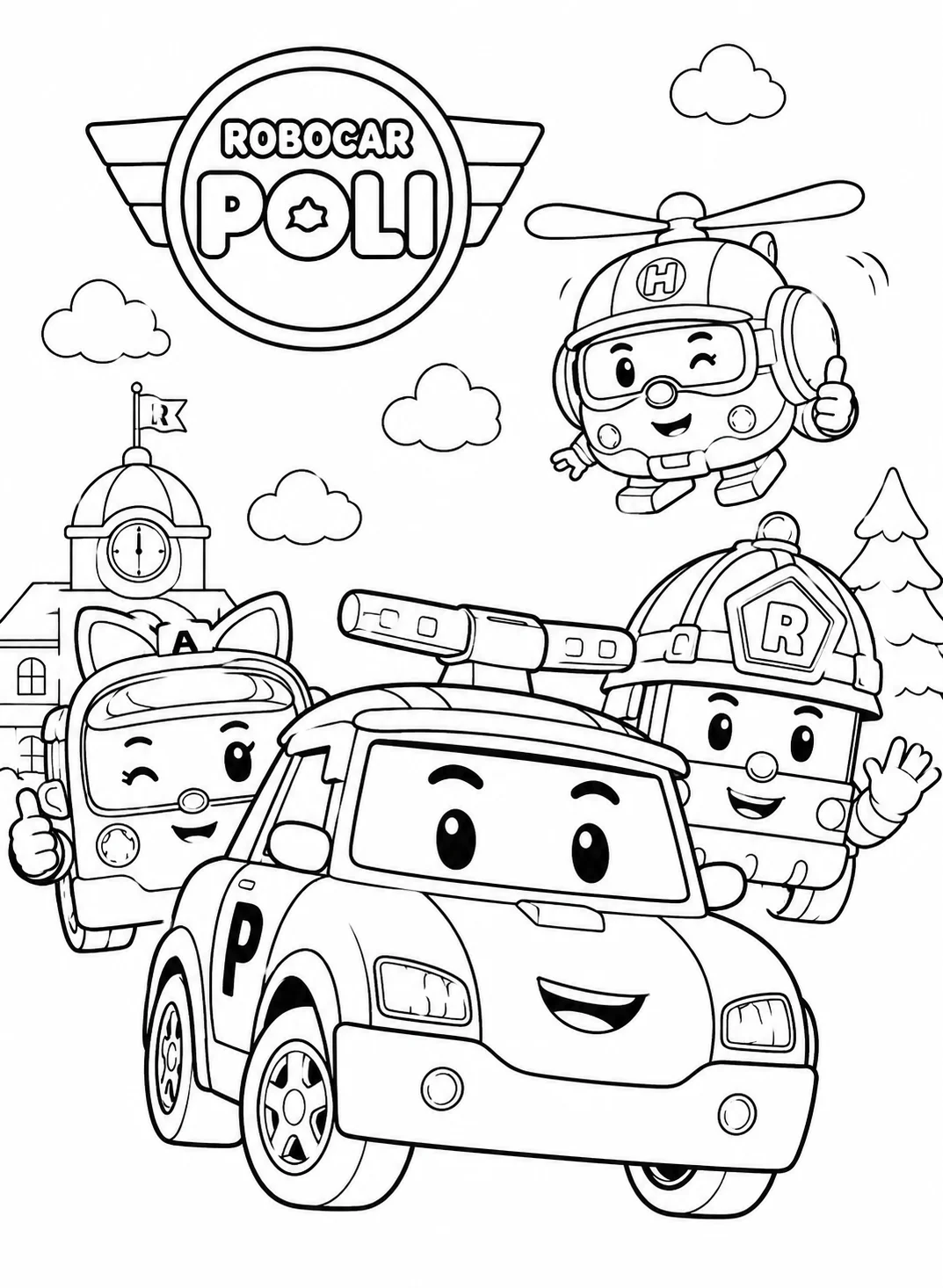 poli boyama sayfası yazdır