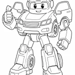 robot araba boyama sayfası
