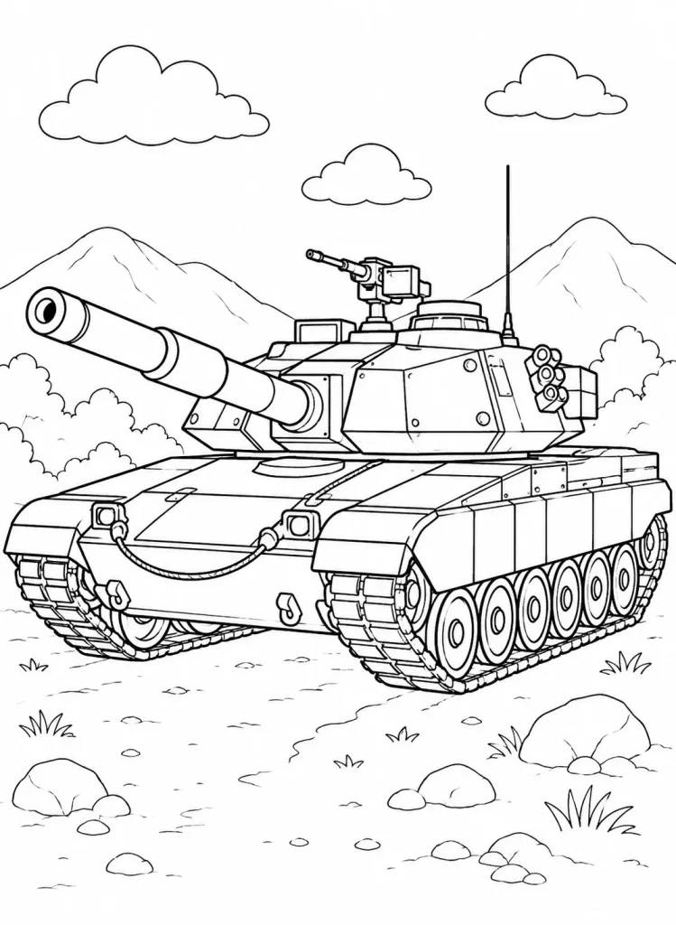 tank boyama sayfası yazdır