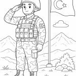 asker boyama sayfası yazdır