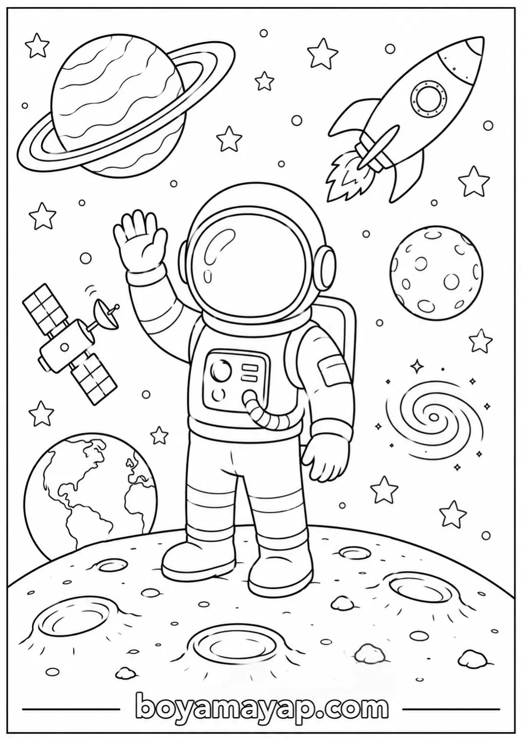 astronot boyama pdf
