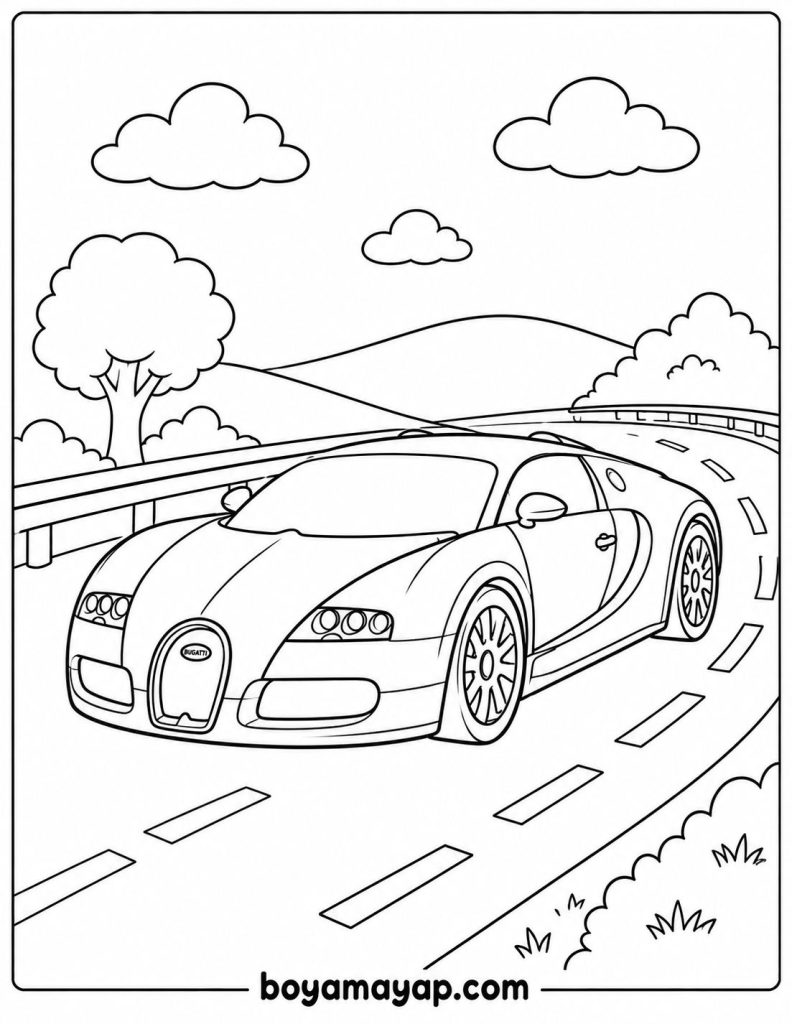 Bugatti Veyron Boyama - Boyama Yap