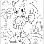 gülümseyen sonic boyama sayfası