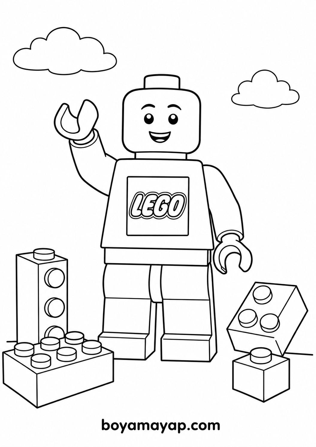 lego boyama sayfası çıktısı