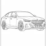 ücretsiz 520i bmw boyama sayfası