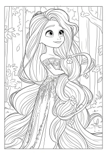 Rapunzel Boyaması