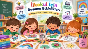 ilkokul boyama etkinlikleri