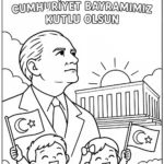 29 ekim atatürk boyama sayfası