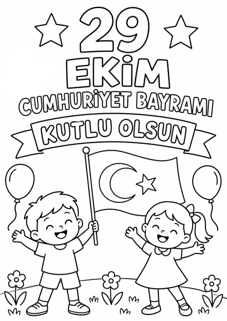 29 ekim boyama sayfası